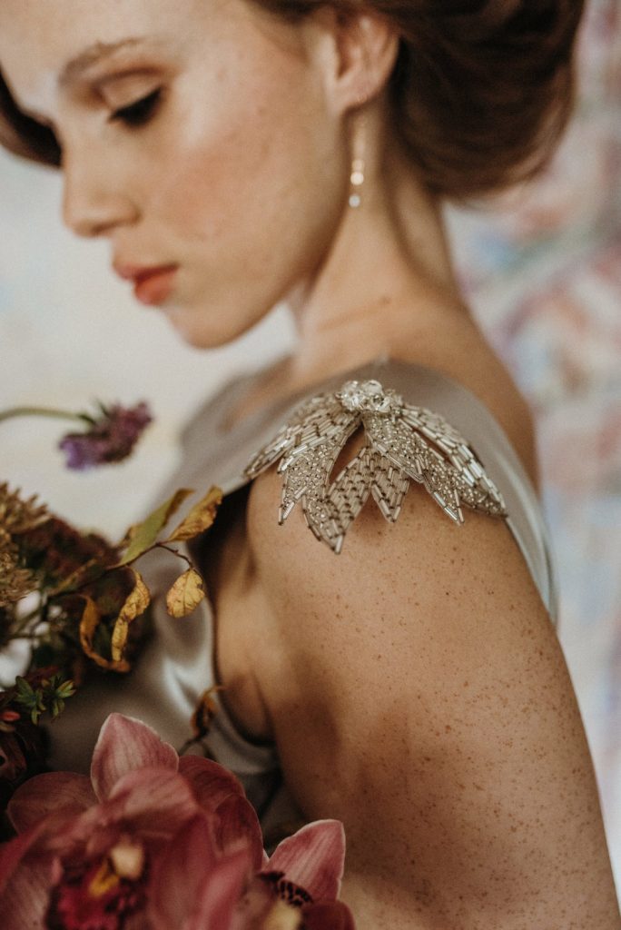 Botanical art nouveau bridal shoot  - Makeup and Hair by Julia Jeckell. Photography by Mariola Zoladz.