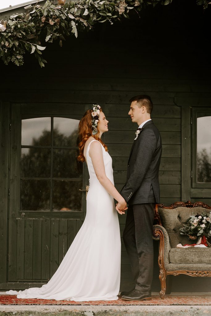 Knighton House bride and groom