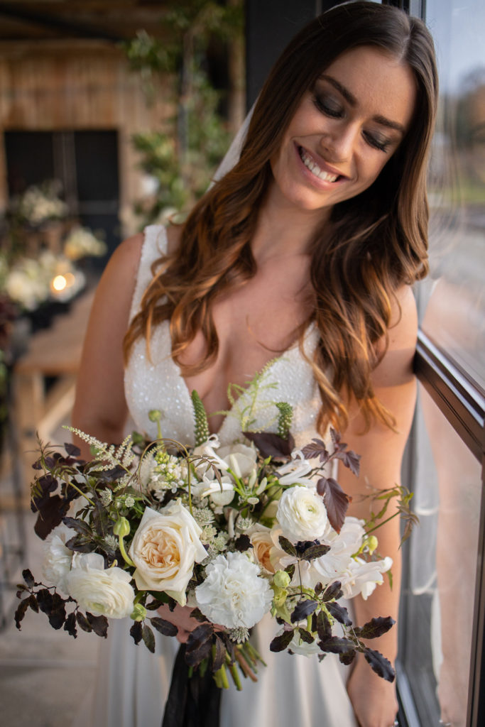 Middle Parting Bridal Hairstyles