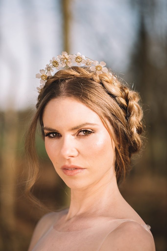 Middle Parting Bridal Hairstyles